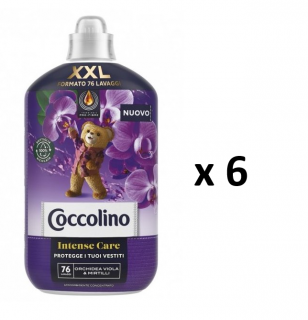 Coccolino aviváž Orchidea & Mirtilli 6x76 dávek, 1,75 l- VÝHODNÉ BALENÍ