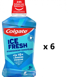 Colgate Ice Fresh ústní voda 6x500 ml- VÝHODNÉ BALENÍ