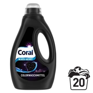 Coral Black Velvet Prací gel na tmavé prádlo 1 l, 20 dávek