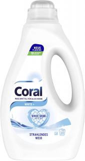 Coral White Prací gel na bílé prádlo 1 l, 20 dávek