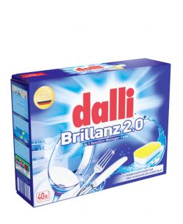 Dalli Brillanz 2.0 tablety do myčky 10 v 1, 40 tablet, 690g  - originál z Německa