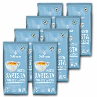 Dallmayr Barista Caffè Crema Dolce zrnková káva 8x1 kg-VÝHODNÉ BALENÍ