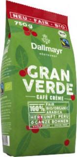 Dallmayr BIO Café Crema Gran Verde, zrnková káva 750 g  - originál z Německa