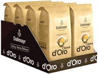 Dallmayr Crema d´Oro zrnková káva 8x1 kg-VÝHODNÉ BALENÍ  - originál z Německa