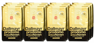 Dallmayr Prodomo bez kofeinu zrnková káva 12x500g-VÝHODNÉ BALENÍ