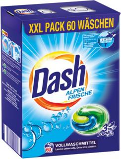 Dash XL Alpen Frische kapsle na praní 60 ks