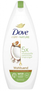 Dove Care pečující sprchový gel Přírodní extrakt z kokosu a mandlí 225 ml  - originál z Německa