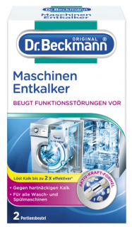 Dr. Beckmann Hygienický odvápňovač pračky 2x50 g  - originál z Německa