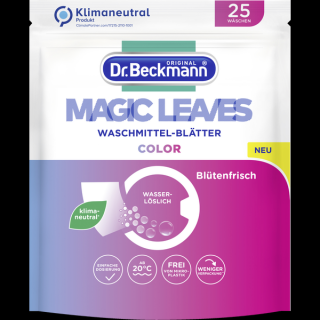 Dr. Beckmann Magic Leaves prací prostředek v listech na barevné prádlo 25 dávek