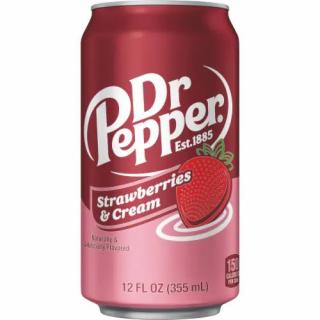 Dr Pepper Strawberries & Cream limonáda USA 355 ml