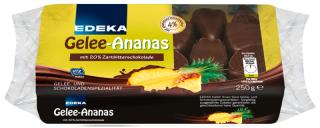 Edeka Ananasové želé v jemně hořké čokoládě 250g  - originál z Německa