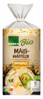 Edeka BIO křupavé kukuřičné chlebíčky s mořskou solí 110 g