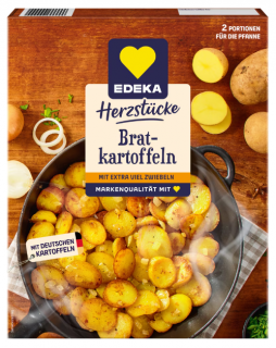 Edeka pečené brambory s cibulí 400 g  - originál z Německa