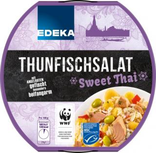 Edeka Tuňákový salát - Sweet Thai 210g  - originál z Německa
