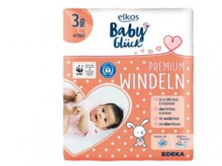 Elkos Premium dětské pleny 3+  MIDI  5-9kg  46 ks  - originál z Německa