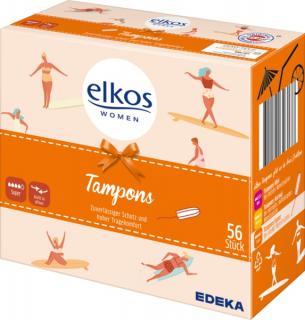 Elkos Tampony Super s hedvábným povrchem 56ks  - originál z Německa