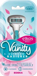 Elkos Women Vanity 5-ti čepelový holicí strojek, 1 hlavice + 1 náhrada  - originál z Německa