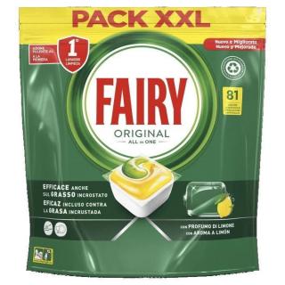 Fairy Original tablety do myčky se svěží vůní citronu 81 ks