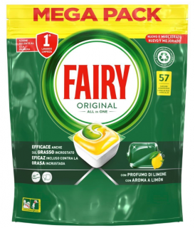 Fairy tablety do myčky Original All In One Lemon 57 kapslí