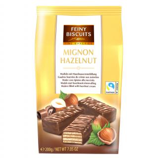 Feiny Biscuits Mignonské vafle s náplní z lískových oříšků 200g