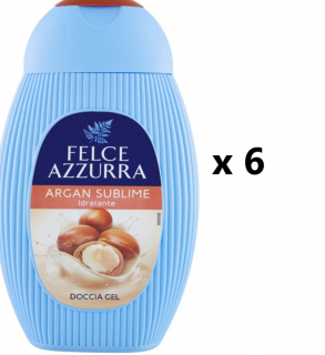 Felce Azzurra Sprchový gel Argan Sublime 6x250 ml VÝHODNÉ BALENÍ