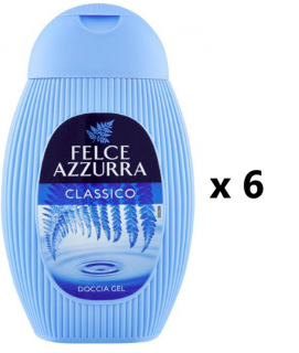 Felce Azzurra Sprchový gel Classico 6x250 ml- VÝHODNÉ BALENÍ