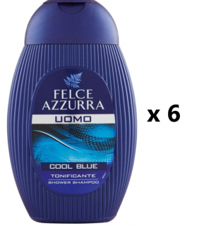 Felce Azzurra Sprchový gel Cool Blue 6x250 ml VÝHODNÉ BALENÍ