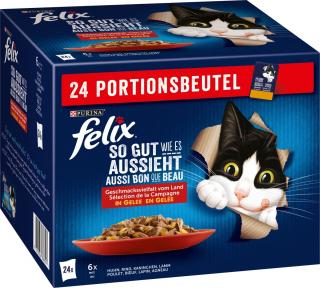 Felix kapsičky s želé Výběr toho nejlepšího pro dospělé kočky 24ks, 2,04 kg