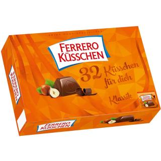 Ferrero Küsschen čokoládové pralinky s lískovými ořechy 32 ks, 284g