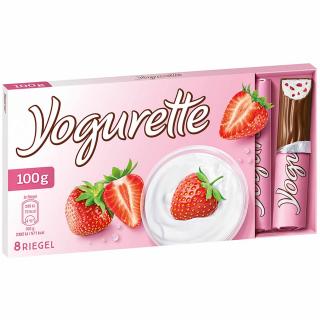 Ferrero Yogurette tyčinky s jogurtovo-jahodovou náplní, 8ks 100g