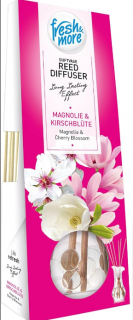 Fresh & More Osvěžovač vzduchu vonné tyčinky s vůní sladkého magnolie a višní 35 ml