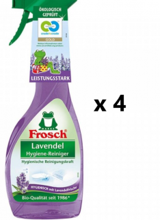 Frosch hygienický čistič - levandule 4x500 ml- VÝHODNÉ BALENÍ  - originál z Německa