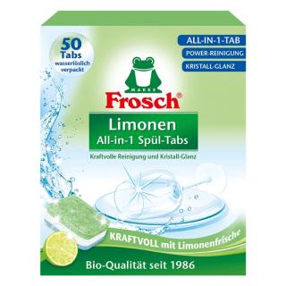 Frosch Tablety do myčky All-in-1 s vůní limetky 50 ks, 1 kg