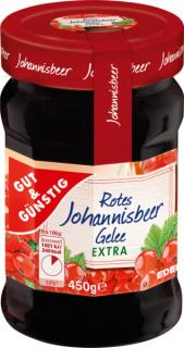 G&G Červený rybíz džem s  50% ovoce, 450g  - originál z Německa