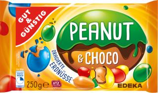 G&G Dražované arašídy v čokoládě - barevné 250g  - originál z Německa