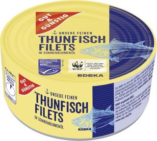 G&G Filety z tuňáka v slunečnicovém oleji 195g  - originál z Německa