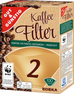 G&G Filtry do kávovarů velikost 2, 100ks  - originál z Německa