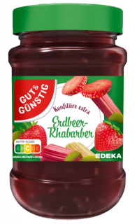 G&G Jahodový rebarborový džem extra 450g  - originál z Německa