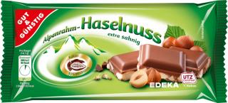 G&G mléčná čokoláda s lískovými ořechy 100g  - originál z Německa