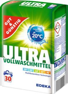 G&G Ultra Univerzální prací prášek 30 dávek 2,025 kg  - originál z Německa