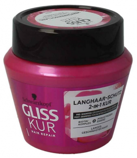 Gliss Kur Langhaar Schutz 2 in1 Kur 300 ml  - originál z Německa