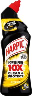 Harpic Powerplus 10x silný WC gel - citrón 750 ml  - originál z Německa