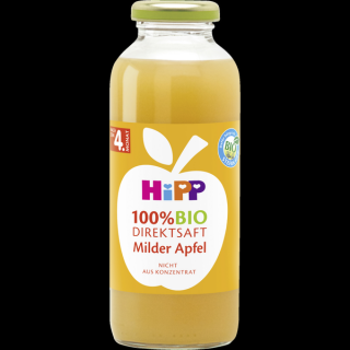 HIPP 100% BIO přímá šťáva z jemných jablek 330 ml