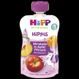 HiPP BIO Hippis Mirabelky s jablkem a broskvemi 100 g