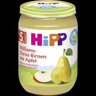 HiPP Bio hrušky Williams s jablky 190g