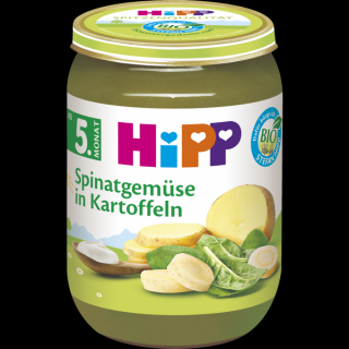 HiPP Bio Menu špenát se zeleninou a bramborami 190 g