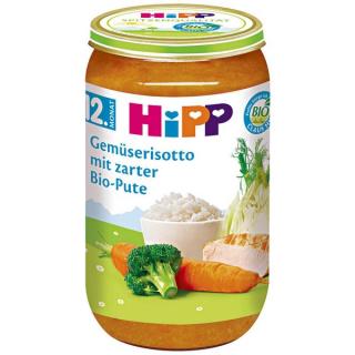 HiPP Bio Menu Zeleninové rizoto s jemným BIO krocanem 250g