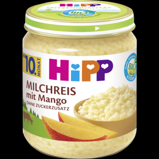 HiPP Bio Mléčná rýže s mangem 200g