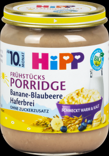 HiPP Bio Ovesná kaše s banánem a borůvkami 160 g