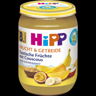 HiPP Bio ovoce a cereálie exotické ovoce a kus kus 190g